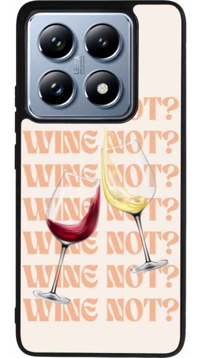 Coque Xiaomi 14T Pro - Silicone rigide noir Wine not