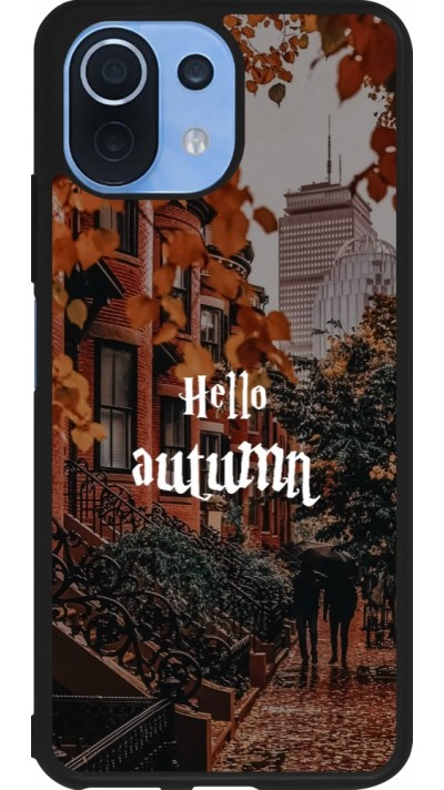 Xiaomi Mi 11 Lite 5G Case Hülle - Silikon schwarz Autumn 25 Hello autumn