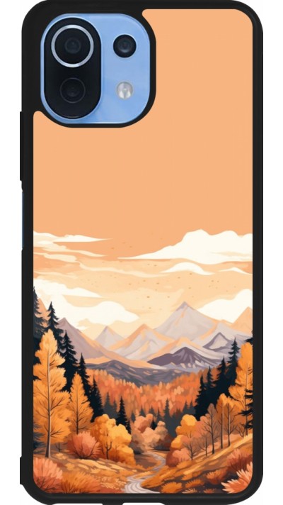 Xiaomi Mi 11 Lite 5G Case Hülle - Silikon schwarz Autumn 25 Mountains