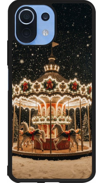 Xiaomi Mi 11 Lite 5G Case Hülle - Silikon schwarz Christmas 25 Carousel