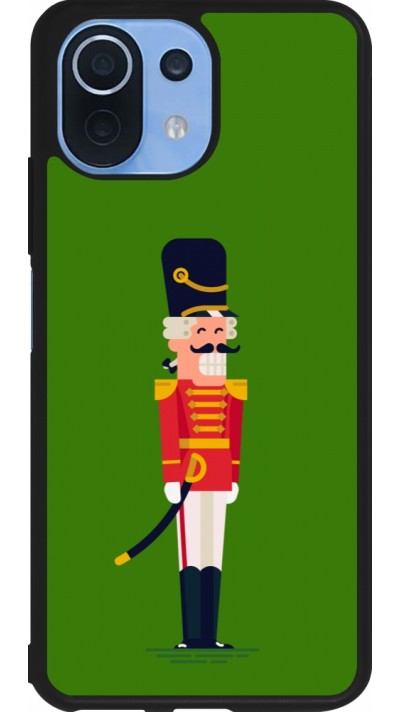 Xiaomi Mi 11 Lite 5G Case Hülle - Silikon schwarz Christmas 25 Nutcracker Green