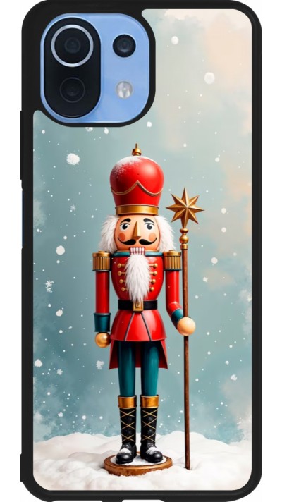 Xiaomi Mi 11 Lite 5G Case Hülle - Silikon schwarz Christmas 25 Nutcracker Snow