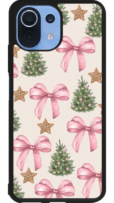 Xiaomi Mi 11 Lite 5G Case Hülle - Silikon schwarz Christmas 25 Vintage Ribbons