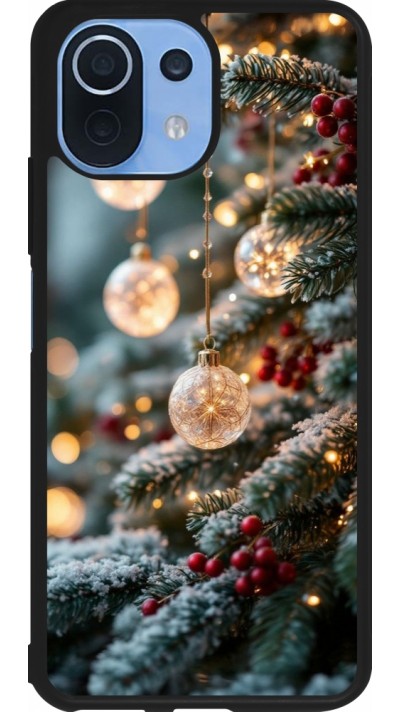 Xiaomi Mi 11 Lite 5G Case Hülle - Silikon schwarz Christmas 25 Xmas Decorated Tree