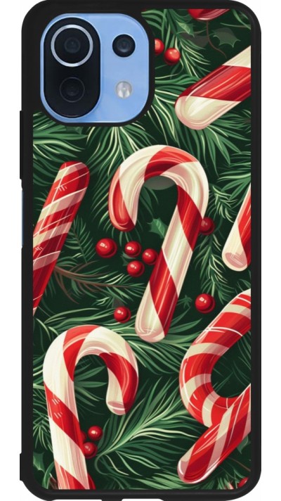 Xiaomi Mi 11 Lite 5G Case Hülle - Silikon schwarz Christmas 25 Xmas Stick