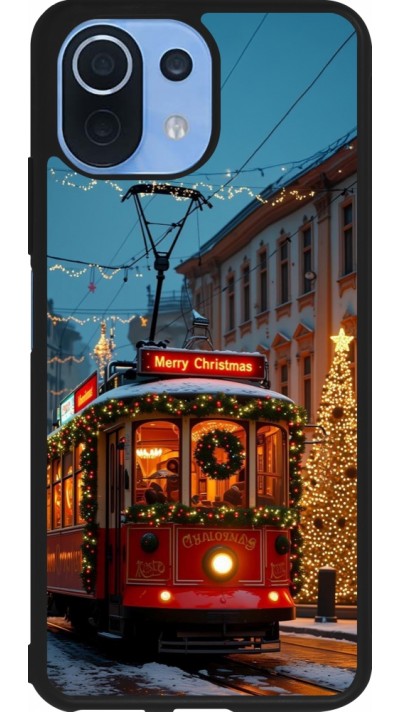 Xiaomi Mi 11 Lite 5G Case Hülle - Silikon schwarz Christmas 25 Xmas Train