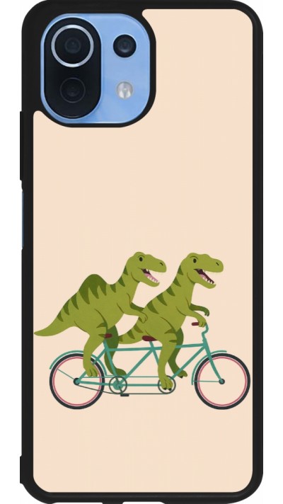 Xiaomi Mi 11 Lite 5G Case Hülle - Silikon schwarz Dinosaurs on bikes 2026