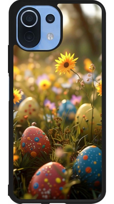 Xiaomi Mi 11 Lite 5G Case Hülle - Silikon schwarz Easter 2026 Decorated eggs