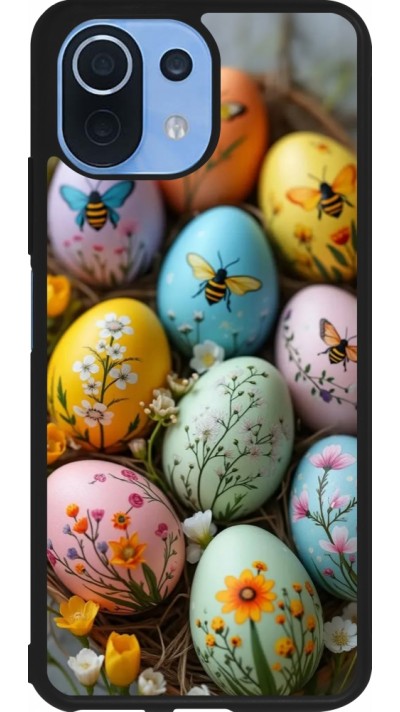 Xiaomi Mi 11 Lite 5G Case Hülle - Silikon schwarz Easter 2026 Eggs with bees