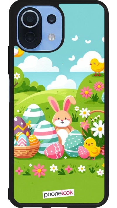 Xiaomi Mi 11 Lite 5G Case Hülle - Silikon schwarz Ostern 2025 Gruen