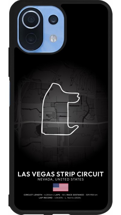 Xiaomi Mi 11 Lite 5G Case Hülle - Silikon schwarz F1 Track 2025 Las Vegas