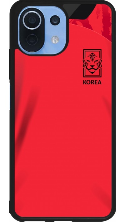 Xiaomi Mi 11 Lite 5G Case Hülle - Silikon schwarz Südkorea 2022 personalisierbares Fussballtrikot
