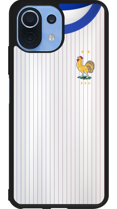 Xiaomi Mi 11 Lite 5G Case Hülle - Silikon schwarz Frankreich Away personalisierbares Fussballtrikot