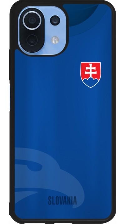 Xiaomi Mi 11 Lite 5G Case Hülle - Silikon schwarz Fussballtrikot Slowakei