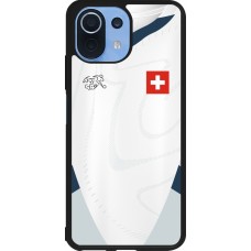 Xiaomi Mi 11 Lite 5G Case Hülle - Silikon schwarz Schweiz Away personalisierbares Fussballtrikot