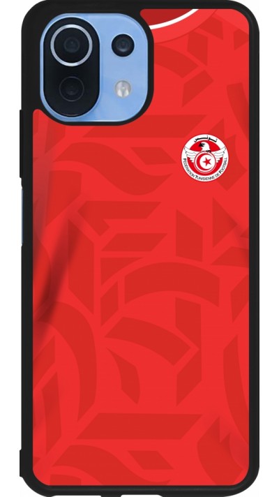 Xiaomi Mi 11 Lite 5G Case Hülle - Silikon schwarz Tunesien 2022 personalisierbares Fussballtrikot