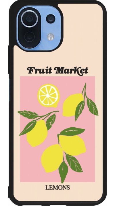 Xiaomi Mi 11 Lite 5G Case Hülle - Silikon schwarz Fruit market lemons 2026