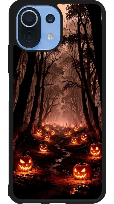 Xiaomi Mi 11 Lite 5G Case Hülle - Silikon schwarz Halloween 2025 Road of Terrifying Pumpkins