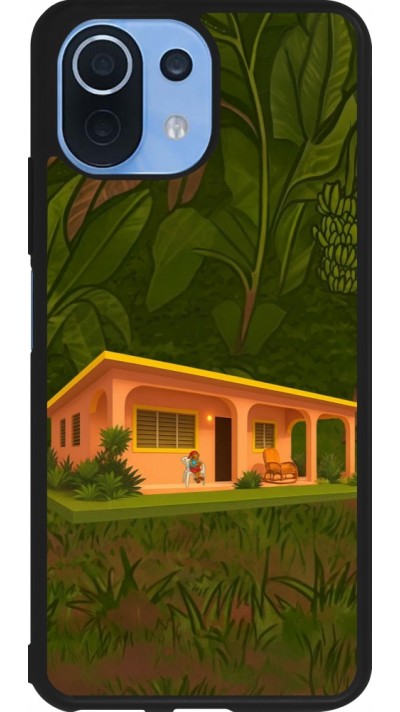 Xiaomi Mi 11 Lite 5G Case Hülle - Silikon schwarz Benitos house DTMF