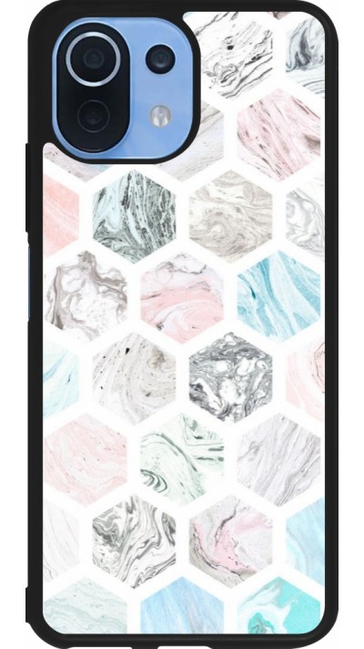 Coque Xiaomi Mi 11 Lite 5G - Silicone rigide noir Marble Everything