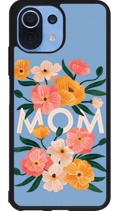 Xiaomi Mi 11 Lite 5G Case Hülle - Silikon schwarz Mom 2026 Flowers