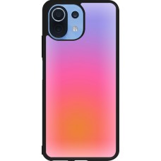 Xiaomi Mi 11 Lite 5G Case Hülle - Silikon schwarz Orange Pink Blue Gradient
