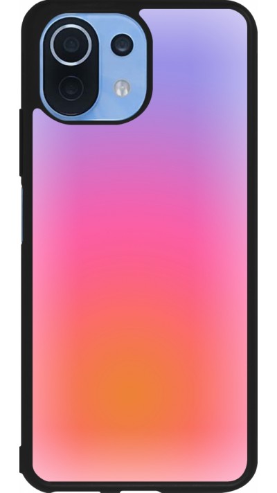 Xiaomi Mi 11 Lite 5G Case Hülle - Silikon schwarz Orange Pink Blue Gradient