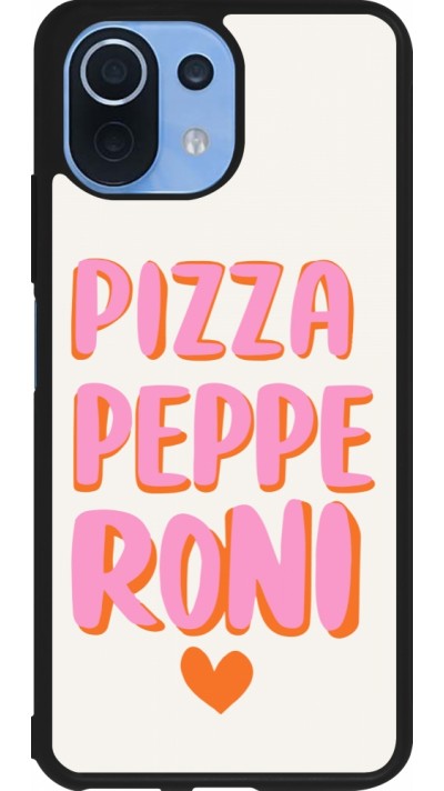 Xiaomi Mi 11 Lite 5G Case Hülle - Silikon schwarz Pizza pepperoni 2026