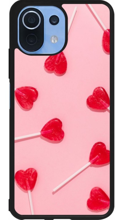 Coque Xiaomi Mi 11 Lite 5G - Silicone rigide noir Saint Valentines Day 26 Lollipop
