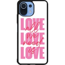 Xiaomi Mi 11 Lite 5G Case Hülle - Silikon schwarz Saint Valentines Day 26 Love all we need is