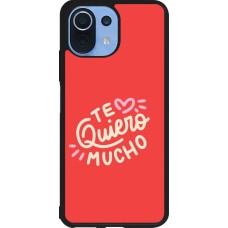 Xiaomi Mi 11 Lite 5G Case Hülle - Silikon schwarz Saint Valentines Day 26 Te quiero mucho