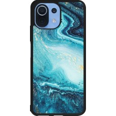 Xiaomi Mi 11 Lite 5G Case Hülle - Silikon schwarz Sea Foam Blue