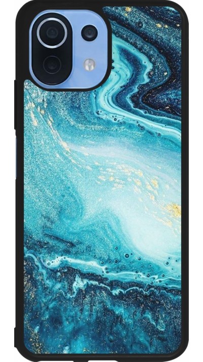Xiaomi Mi 11 Lite 5G Case Hülle - Silikon schwarz Sea Foam Blue