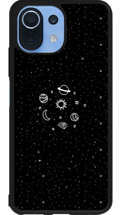 Xiaomi Mi 11 Lite 5G Case Hülle - Silikon schwarz Space Doodle