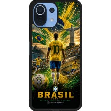 Xiaomi Mi 11 Lite 5G Case Hülle - Silikon schwarz Fussball Brasilien splash 2026