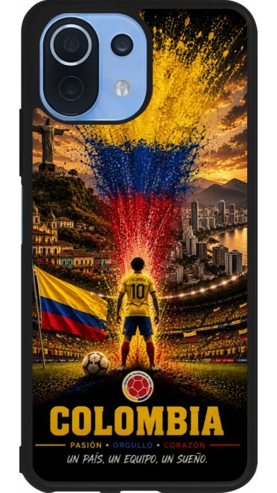 Xiaomi Mi 11 Lite 5G Case Hülle - Silikon schwarz Fussball Kolumbien splash 2026