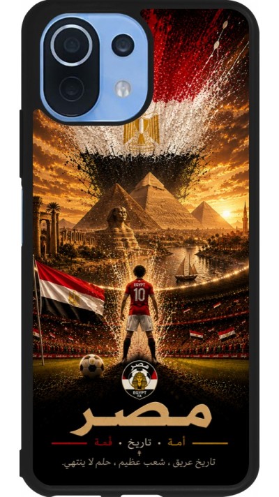 Xiaomi Mi 11 Lite 5G Case Hülle - Silikon schwarz Fussball Ägypten splash 2026