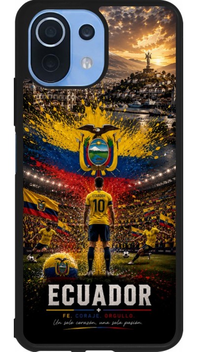 Xiaomi Mi 11 Lite 5G Case Hülle - Silikon schwarz Fussball Ecuador splash 2026