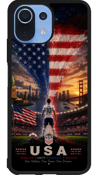 Xiaomi Mi 11 Lite 5G Case Hülle - Silikon schwarz Fussball Vereinigten Staaten splash 2026
