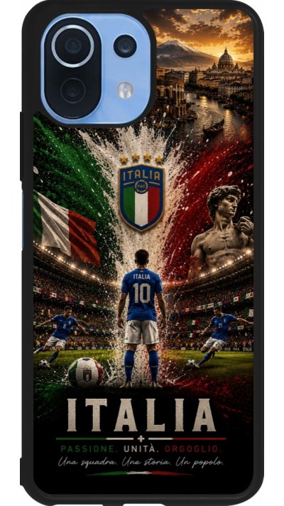 Xiaomi Mi 11 Lite 5G Case Hülle - Silikon schwarz Fussball Italien splash 2026