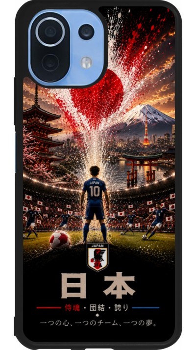 Xiaomi Mi 11 Lite 5G Case Hülle - Silikon schwarz Fussball Japan splash 2026