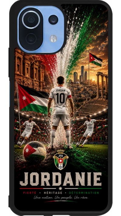 Xiaomi Mi 11 Lite 5G Case Hülle - Silikon schwarz Fussball Jordanien splash 2026