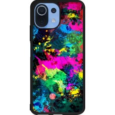 Xiaomi Mi 11 Lite 5G Case Hülle - Silikon schwarz Splash paint