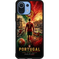 Xiaomi Mi 11 Lite 5G Case Hülle - Silikon schwarz Fussball Portugal splash 2026