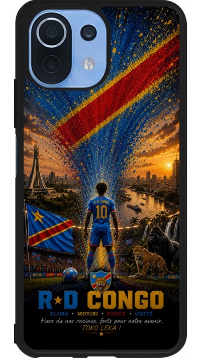 Xiaomi Mi 11 Lite 5G Case Hülle - Silikon schwarz Fussball Demokratische Republik Kongo splash 2026