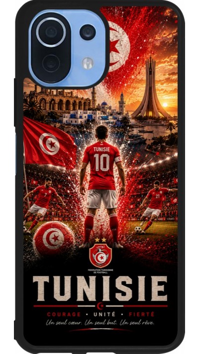 Xiaomi Mi 11 Lite 5G Case Hülle - Silikon schwarz Fussball Tunesien splash 2026