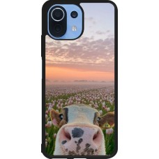 Xiaomi Mi 11 Lite 5G Case Hülle - Silikon schwarz Cow with tulips 2026