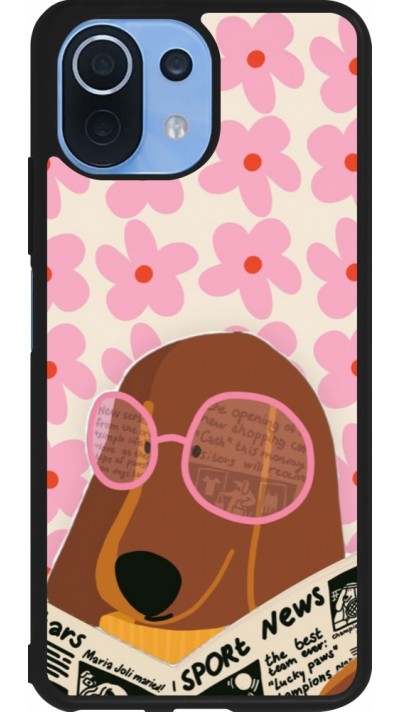 Xiaomi Mi 11 Lite 5G Case Hülle - Silikon schwarz Dog with newspaper 2026