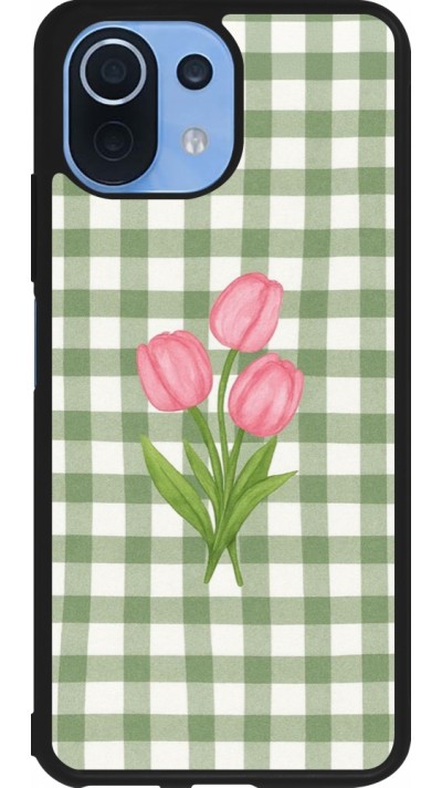 Xiaomi Mi 11 Lite 5G Case Hülle - Silikon schwarz Green vichy tulips 2026