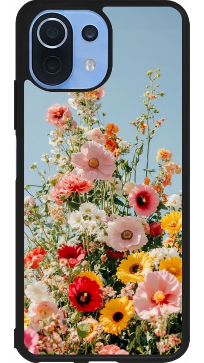 Xiaomi Mi 11 Lite 5G Case Hülle - Silikon schwarz Spring flowers 2026